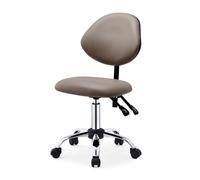 ZFUCMAYL Taburete con Respaldo, Silla Giratoria De 360°, Taburete Ergonómico Elevable, Capacidad De Carga De 150 Kg, For Casa, Oficina, Salón De Belleza Y Tienda.(Color 3)