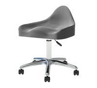 ZFUCMAYL Taburete De Silla De Montar con Respaldo, Taburete Ergonómico Giratorio For Corte De Salón, Silla De Montar con Ruedas, Rotación De 360° For El Hogar,el Baño(Color 1)