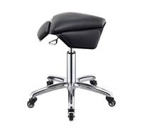 ZFUCMAYL Taburete De Silla De Montar, Taburete De Corte Ergonómico Giratorio For Salón, Silla De Montar Trapezoidal con Ruedas, Rotación De 360 ° For El Hogar,el Baño