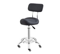ZFUCMAYL Taburete Elevable con Respaldo, Taburete Ergonómico Móvil, Silla con Pedal, Capacidad De Carga De 150 Kg, Apto For Casa, Oficina, Salón De Belleza Y Tienda.(Color 2)