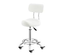 ZFUCMAYL Taburete Ergonómico Elevable con Respaldo Y Giro De 360°, Capacidad De Carga De 150 Kg, For Casa, Oficina, Salón Y Tienda.(Color 3)
