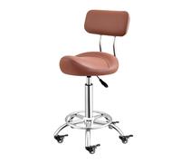 ZFUCMAYL Taburete Ergonómico Elevable con Respaldo Y Giro De 360°, Capacidad De Carga De 150 Kg, For Casa, Oficina, Salón Y Tienda.(Color 1)