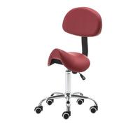 ZFUCMAYL Taburete Ergonómico Elevable, Taburete Tipo Silla De Montar con Respaldo, Silla De Montar Giratoria De 360°, Capacidad De Carga De 165 LB, For Casa, Oficina(Red)