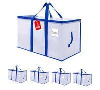 ZFWDSY Bolsas de mudanza 105 L, paquete de 4 bolsas almacenamiento, bolsas mudanza resistentes, extra grandes, suministros de mudanza, bolsas de embalaje transparentes, bolsa para árbol de Navidad