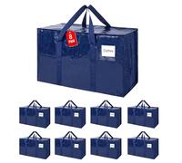 ZFWDSY Bolsas de mudanza 93 l, paquete de 8 bolsas de almacenamiento, bolsas de mudanza resistentes, extra grandes, suministros de mudanza, bolsas de embalaje azules, bolsa para árbol de Navidad