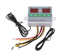 ZFX - Controlador digital de temperatura inteligente ST3012, termostato microcomputarizado de doble pantalla, rango amplio de 50 °C a 110 °C con sonda NTC10K para HVAC, acuarios e (220V)