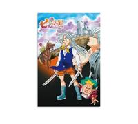 ZFXYSCFC Póster de la serie clásica de anime de The Seven Deadly Sins Grudge of Edimburgh, arte decorativo para pared, póster decorativo para dormitorio, 40 x 60 cm, estilo sin marco