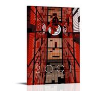 ZFXYSCFC Póster decorativo para pared, diseño de películas y series de televisión de 2001 A Space OdysseyPopular Classics (50 x 75 cm), estilo marco