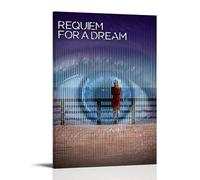ZFXYSCFC Requiem for A DreamPopular Classics Películas y series de televisión, lienzo decorativo para pared, póster decorativo para dormitorio, 20 x 30 cm, estilo marco