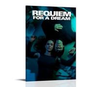 ZFXYSCFC Requiem for A DreamPopular Classics Películas y series de televisión, lienzo decorativo para pared, póster decorativo para dormitorio, 50 x 75 cm, estilo marco