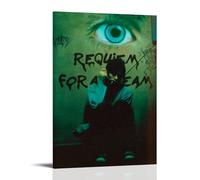 ZFXYSCFC Requiem for A DreamPopular Classics Películas y series de televisión, lienzo decorativo para pared, póster decorativo para dormitorio, 60 x 90 cm, estilo marco