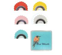 Zfyauhm Silbato para pájaros, 5 piezas de 6.57 x 6.42 x 0.51 pulgadas, silbato para pájaros, silbatos de lengua, ten diversión creativa para producir silbatos de voz de alta octava, instrumentos de