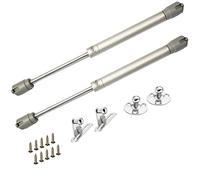 ZFYQ Pistones a Gas, 2 Piezas Amortiguador de Gas para Puertas Elevables 40N/4kg, Muelles de Gas, Bisagras Resorte para Muebles Cocina, Armario, Cajas, Caravana, con Tornillos