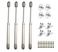 ZFYQ Pistones a Gas, 4 Piezas Amortiguador de Gas para Puertas Elevables 120N/12kg, Muelles de Gas, Bisagras Resorte para Muebles Cocina, Armario, Cajas, Caravana, con Tornillos