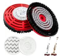 Zfyzxt Cabezal de cepillo de repuesto para mopa de vapor compatible con Shark Steamer serie S7000/S7001/S8201, paquete de 2 almohadillas de cepillo de fregona de vapor para tiburón, limpieza profunda