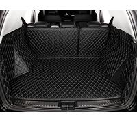 ZFZFC Cobertura Completa Cuero Funda de Maletero de Coche para Tiguan 2017 2018 2019 2020 2021 2022 2023 2024 2025, Resistente ArañAzos Alfombrillas para Maletero,A-Black