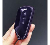 ZFZFC Coche Llave Cubierta para VW Multivan T7 2020-2025, Coche Llave Protector, Funda Llave de Coche Resistente Al Polvo Accesorios,Einheitsgröße-C Transparent Purple