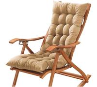 ZGantrix Cojín Reclinable para Tumbona, Cojines para Silla Mecedora, Exterior Reclinable Colchoneta Tumbona,Cómodo Cojín de Sofá para Jardín, Piscina, Playa, Terraza y Balcón,150x48x8cm A