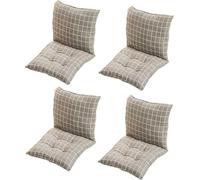 ZGantrix Pack 1/2/4 Cojines de Silla con Respaldo，Cojines de Asiento Cocina 50×50/40×40/45×45cm Cómodo Cojín para Sillas Comedor, para Oficina, Jardín, Interior, Exterior,40x40cm(4PCS) B6