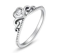 ZGBQHQN Anillo amor corazón de circón anillo de dedo para mujeres joyas finas