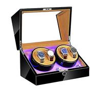 ZGBQHQN Caja de Viento de Reloj automático LED LED LED ALMAJE Flexible PLAJO PISTO Dual Piano Pintura Exterior Motor silencioso Creatividad de Reloj Vinperación Caja de Reloj