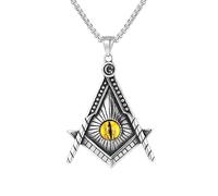 ZGBQHQN Ojos malvados Ojo Egipcio de Horus Ra Amulet Beads Pearl Cage Chain en el Cuello Aroma Caballo Collar Color de Plata