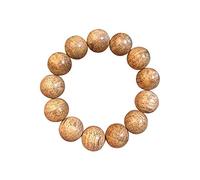 ZGBQHQN Pulsera de madera de madera de agarre de aceite de cáñamo de Hainan 13 cuentas talladas a mano cuentas de madera de agar