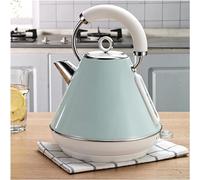 ZGBQHQN Travel Kettles Electric, 1.8L, hervidor de Agua Caliente del triángulo Europeo con Control de Temperatura y 1800W de ebullición de luz LED, Rosa (Verde Claro) (Verde Claro) Ambición elevada