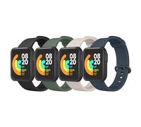 ZGCE 4 Piezas Correa Xiaomi Mi Watch Lite/Redmi Watch Lite, Correa de Recambio Transpirable y Duradera, Negro/Verde aguacate/Luz de estrella/Azul oscuro