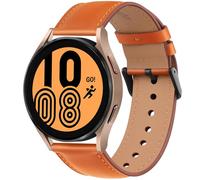 ZGCE Samsung Watch Armband für Samsung Galaxy Watch 7/6 /5/4 /FE Armband 40mm 44mm /6 Classic 47mm 43mm/5 Pro 45 mm, Echtleder Armbänder,Business Fashion Ersatzarmband Damen Herren (Gloszend Braun)