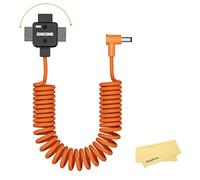 ZGCINE DT-D Tap a DC 5.5x2.5mm Cable de Alimentación para Amaran 60ds/60xs Atomos Ninja V Feelworld Monitor - Giratorio 180°, Indicador Anti-Inversión, Nylon Trenzado