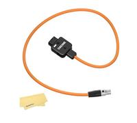 ZGCINE DT-MX D-Tap a 4-Pin Mini XLR Cable de Alimentación para Monitores TVLogic - Giratorio 180°, Indicador Anti-Inversión, Nylon Trenzado 60cm