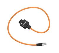 ZGCINE DT-MX D-Tap to 4Pin Mini XLR Power Cable for TVLogic Monitors, MAX.150W, Rotated 180° D Tap, Nylon Braided