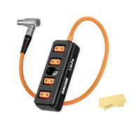ZGCINE Lm-P4 90 ° Ángulo Recto 2 Pin Lemo Masculino A 4 Puertos D-Tap Conector Femenino Divisor D-Tap Divisor Para La Cámara Arr Roja Seleccionada