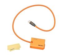 ZGCINE PD-EL15 Cable de Batería Ficticia USB-C PD a EN-EL15 para Nikon D7100 D810 D7500 Z6 II Zf, 60cm, Entrada 9V-12V