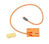 ZGCINE PD-LPE6P Cable de Batería Falsa USB-C PD para Cámaras Canon (R5 II, R6, R5 C,5D Mark II-IV,7D,80D,90D, XC10/15) | Cable Trenzado de 60cm | Sin Problemas de Pop-Up