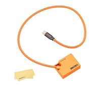 ZGCINE PD-W126 Cable Dummy de Batería USB-C PD para Fuji X-T50 X-T30 X-T1 X-Pro1 X-A1 X-E4-60cm, Entrada 9V-12V, Sin Pop-Up