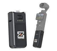 ZGCINE PK-H01 Empuñadura de batería para cámara Pocket 3, empuñadura de batería de Carga rápida de 17 W y 3200 mAh con Pantalla LCD, Carga rápida USB-C PD y Transferencia de Datos