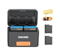 ZGCINE PS-G10 Mini Kit2, Estuche de Carga de batería de cámara de acción portátil con Dos baterías de Repuesto para Hero 12/11/10/9