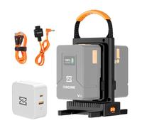 ZGCINE VM-C2 Kit de Cargador Dual para batería V-Mount V Lock, con Fuente de alimentación USB-C PD100W, también Compatible con la Carga de Todas Las baterías V-Mount de Smallrig Neewer Fxlion Core