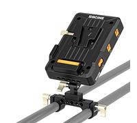 ZGCINE VP-1 VM-VP1 KIT2 V-Mount Battery Plate, Power Supply Splitter w/with 15mm Rod Clamp, Adjustable Arm, Standard V-Lock for BMPCC 4K/6k, Red, Canon DSLR Cameras, Camcorders