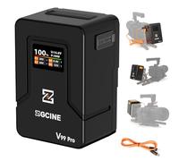 ZGCINE ZG-V99Pro Batería con Montura en V (14,8 V, 99,9 WH, 6400 mAh, PD, USB-C, 100 W, Carga rápida con Puertos USB D-Tap BP para cámaras, videocámaras, Luces LED y monitores) - Negra