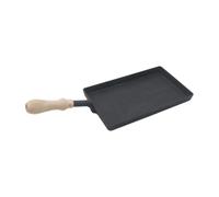 ZGCrumphant Cast Iron Griddle Egg Frying Pan Ergonomic with Long Handle Nonstick Grilling AlzapañOs De Cortina