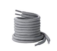 ZGCrumphant Cordones para zapatos Cordones for zapatos, zapatillas redondas más gruesas for correr, botas, cordones for, for pan, accesorios, 1 par(Gray,140cm)
