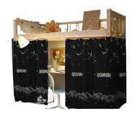 ZGCrumphant Cortinas para literas Cortinas de Cama for Estudiantes, Dormitorio Superior e Inferior, litera, Cortina Ligera for Hombre, Ropa for Mujer(Color4,Dustproof Top Piece)