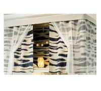 ZGCrumphant Cortinas para literas Cortinas Opacas Gruesas for Cama, Dormitorio de Estudiantes, litera Superior, mosquitera, Cortina privacidad(Color2,1.5x2.0m-1pc)