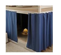 ZGCrumphant Cortinas para literas Juego de 1 o 2 Cortinas Color Liso for Cama Estudiantes, for Dormitorio, litera Superior e Inferior, Cerca for, Tela Opaca(Dark Blue,W200 X L150cm (1pc))