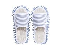 ZGCrumphant Zapatillas con mopa Zapatillas de Limpieza Suelo Lino Desmontable, Zapatillas casa Lavables for Zapatos Perezosos, silenciosa, Primavera y Verano(Gray,L Size 42-44)