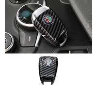 ZGCYK Coche Controles Remotos Carcasa Llave para Alfa Romeo Giulia Stelvio Funda Llave Arcasa Llave Protectora Gift Accesorios,CarbonFiberBlack-A