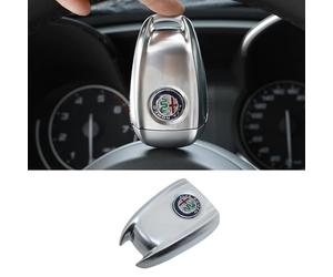 ZGCYK Coche Controles Remotos Carcasa Llave para Alfa Romeo Giulia Stelvio Funda Llave Arcasa Llave Protectora Gift Accesorios,Silverstyle-A